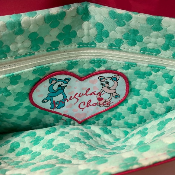 Irregular Choice Flick Flack Womens New Hand Clutch Bag Fuchsia Blossom - Picture 7 of 9